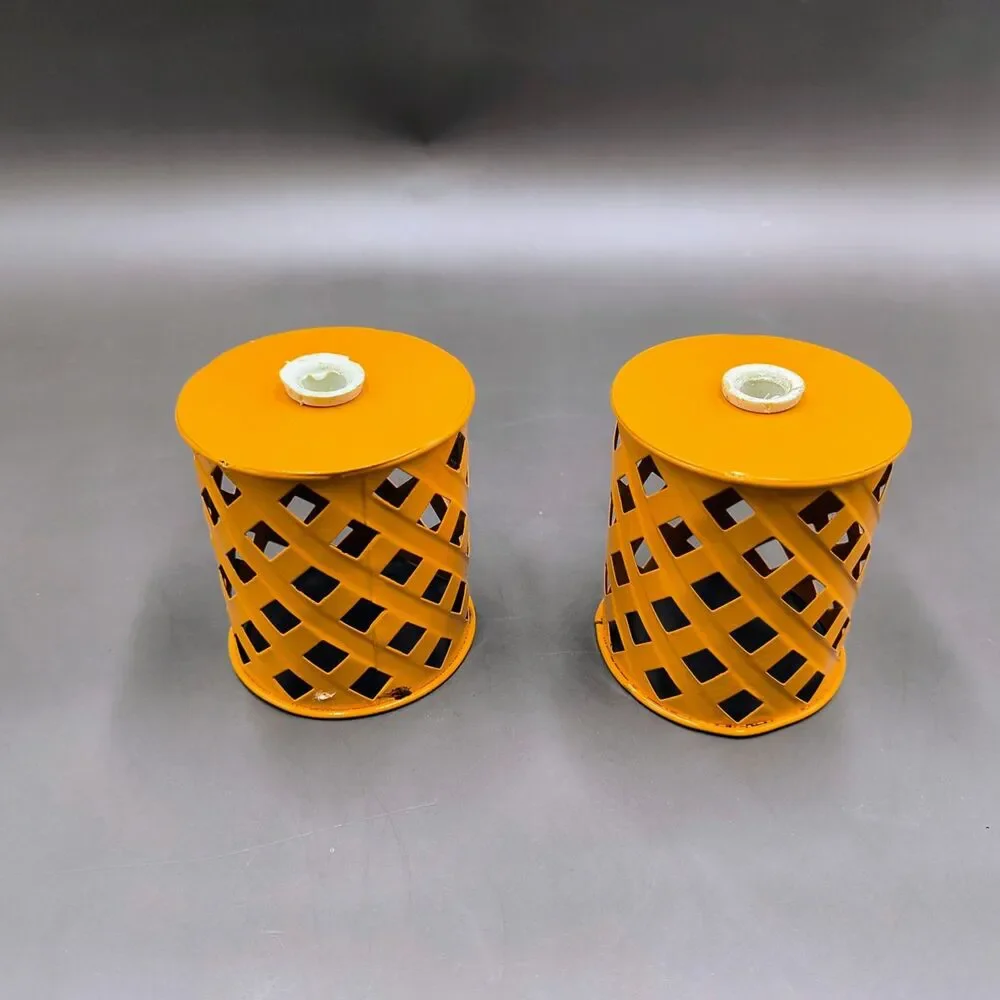 Lot of 10 Metal Lattice String Light Covers for Patio Garden Lights Multicolor